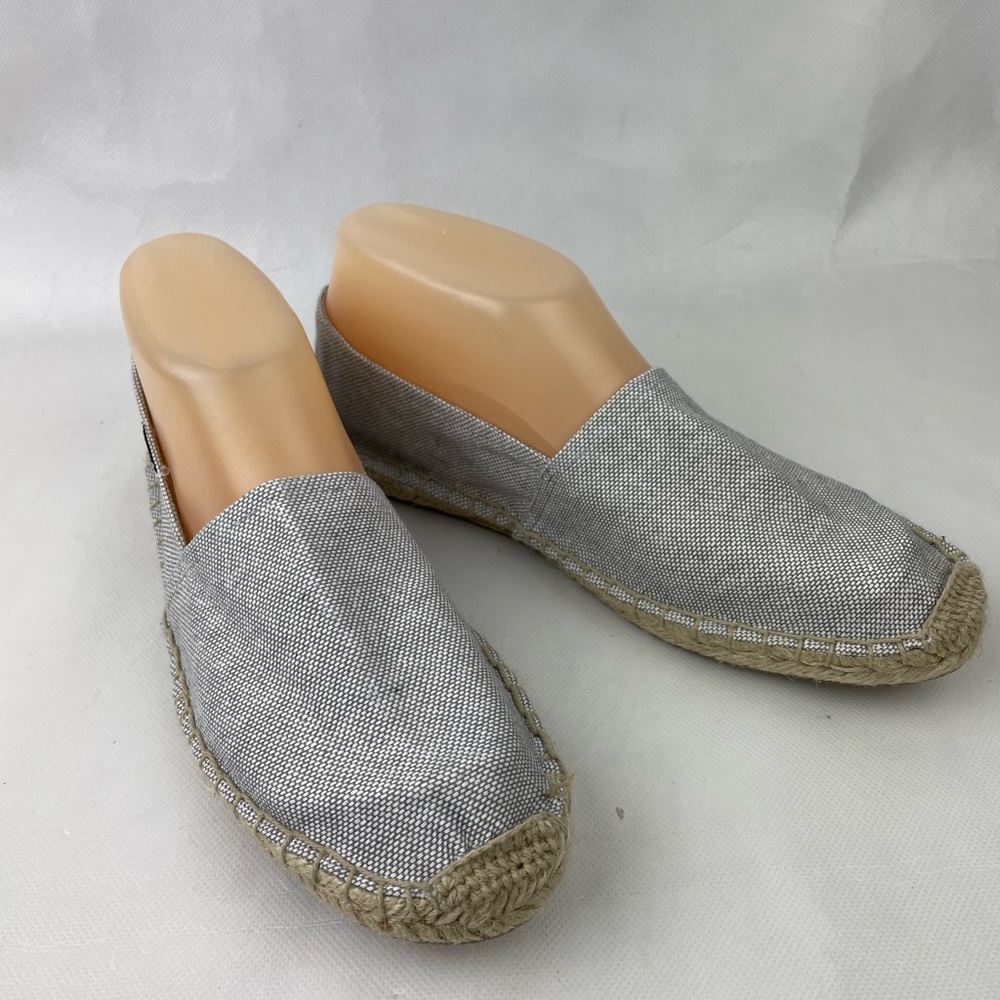 Soludos Cheers to the Summer Silver Espadrikkes Shoes Sz 38 (8)